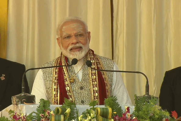 Prime Minister Narendra Modi in Kashi (Twitter/@BJP4India)