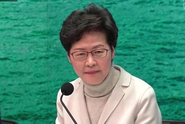 Hong Kong Chief Executive Carrie Lam (Pic Via Twitter)