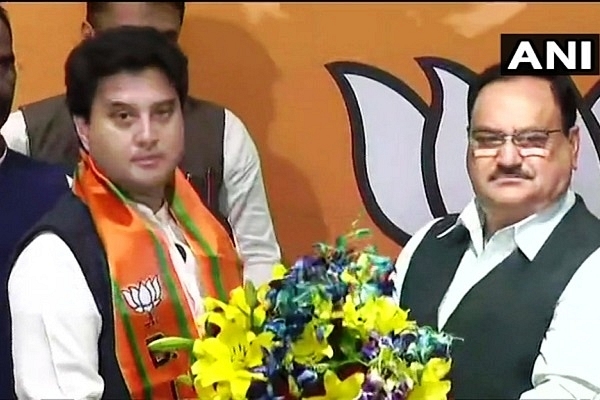 Jyotiraditya Scindia joins BJP (@ANI/Twitter)