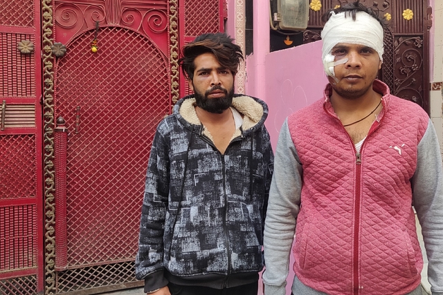 Deepak Khatik (left) and Bhaisaab alias Lala in Moonga Nagar/Swarajya 