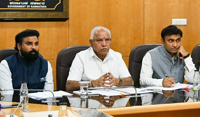 Health Minister B Sriramulu, CM B S Yediyurappa, Minister for Medical Education Sudhakar (Representative Image)