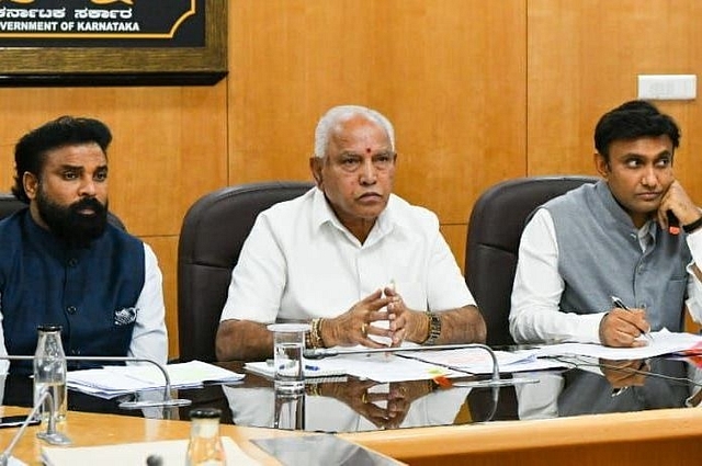 Health Minister B Sriramulu, CM B S Yediyurappa, Minister for Medical Education Sudhakar (Representative Image)