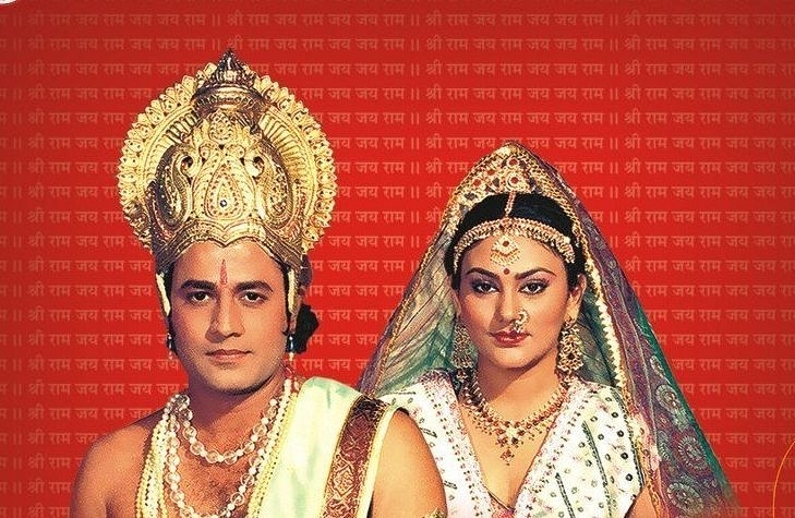 Arun Govil as Ram and Deepika Chikhalia as Sita