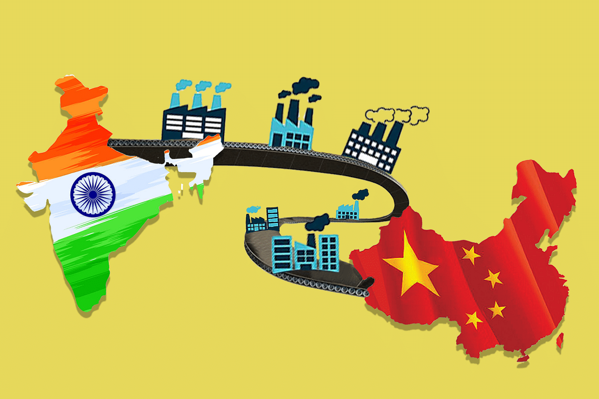 Maps of India and China. (Illustration: Swarajya Magazine)