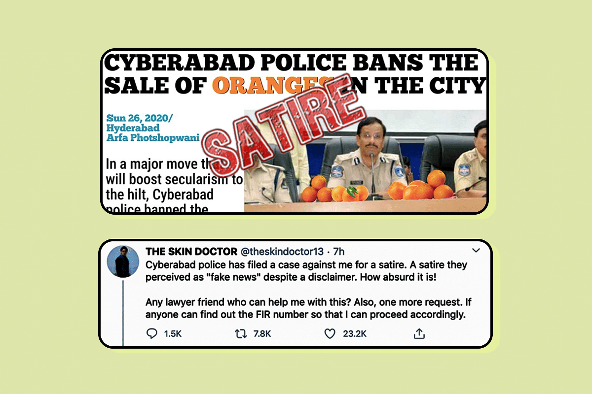 Cyberabad Police Face Online Backlash For Filing FIR Against Twitter User For Photoshopped Image 