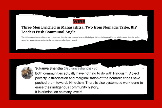 The Wire report and Sukanya Shantha’s tweet.