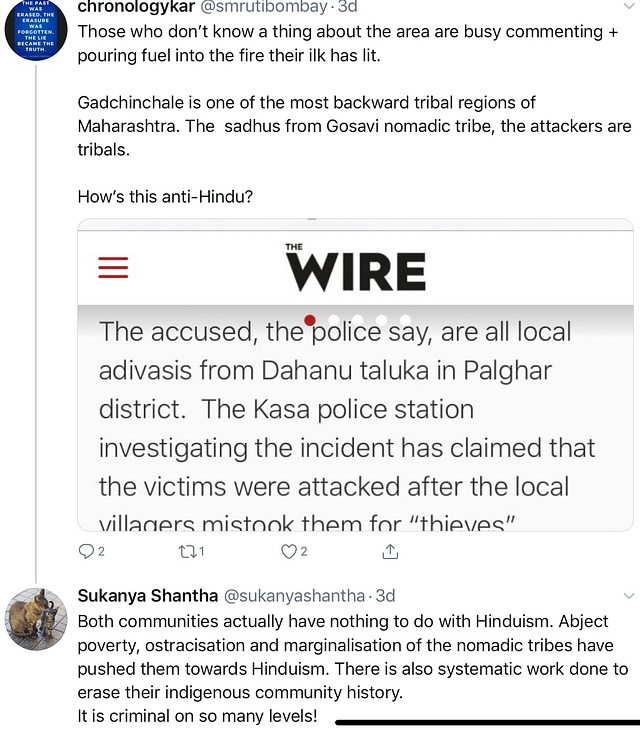 Screenshot of a tweet