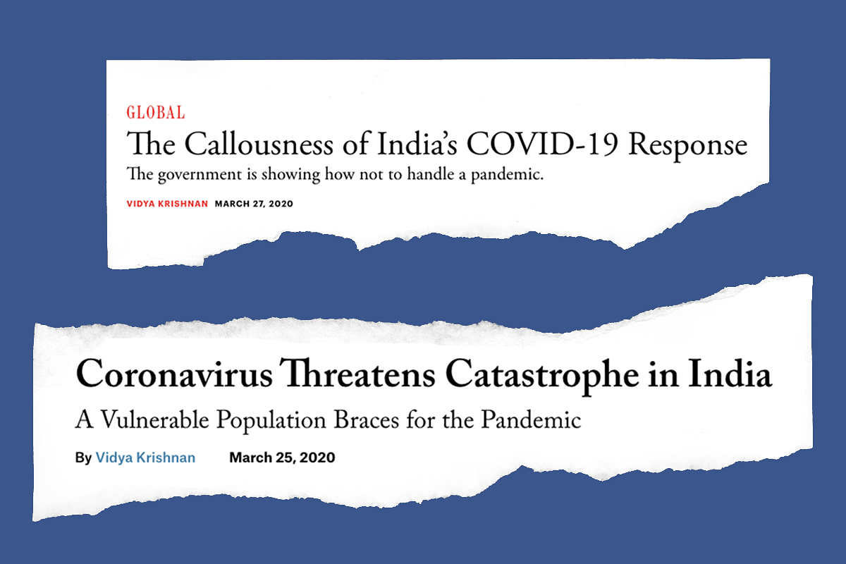 Reporting By A Section Of Foreign Media On India’s Handling Of The Covid-19 Outbreak Reveals Deep-Seated Bias