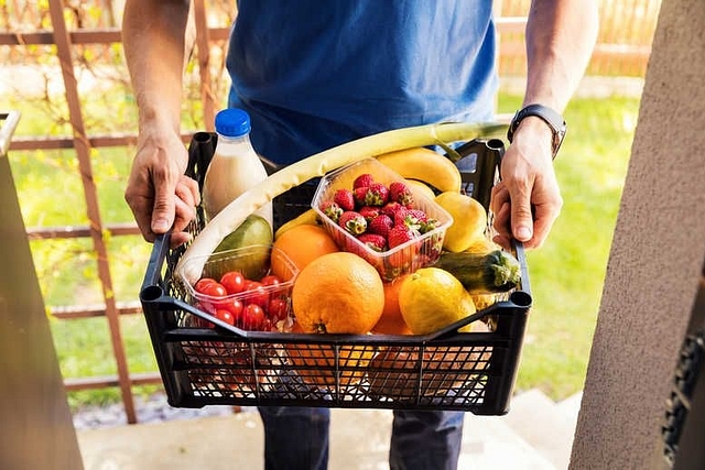 Grocery being home delivered.&nbsp;