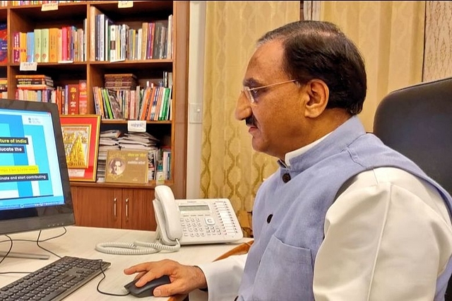 HRD Minister Dr Ramesh Pokhriyal Nishank (Representative Image) (Pic Via Twitter)