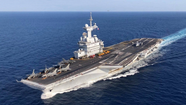 The aircraft carrier Charle de Gaulle