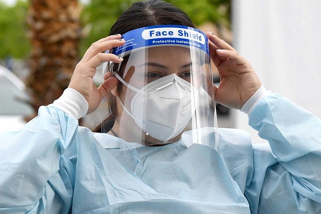 Face shield (representative image) (Picture: <a href="https://www.google.com/url?sa=i&amp;url=https%3A%2F%2Fhypebeast.com%2F2020%2F4%2Fapple-face-shield-design-medical-equipment-assemble-support&amp;psig=AOvVaw3b6aE-Q8hweymZlOgIU5ID&amp;ust=1587624772068000&amp;source=images&amp;cd=vfe&amp;ved=0CAMQjB1qFwoTCKjH3qK7--gCFQAAAAAdAAAAABAD">Hypebeast</a>)