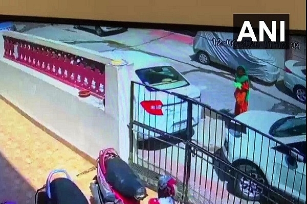 Screengrab of CCTV footage (@ANI/Twitter)