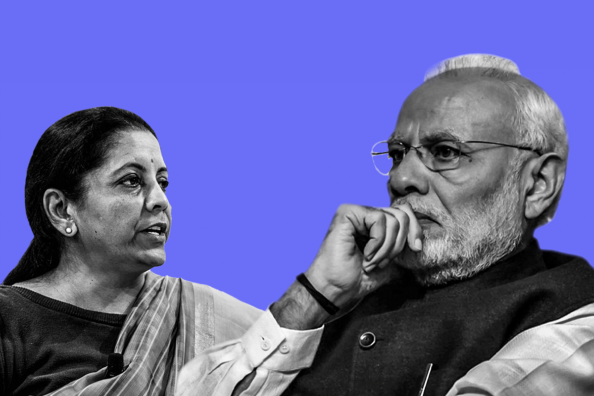 Prime Minister Narendra Modi with Finance Minister Nirmala Sitharaman.