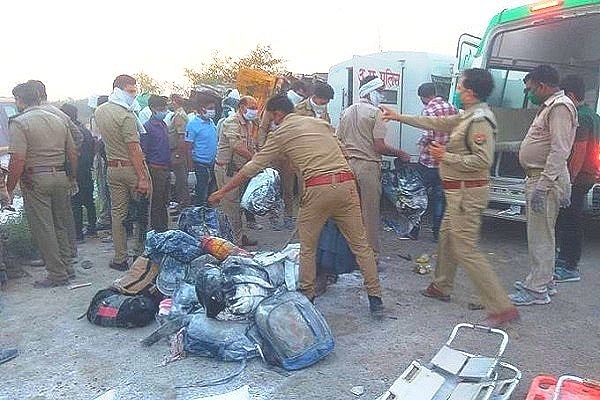 Auraiya Accident Survivor Alleges Migrants Were ‘Stuffed’ In Truck Laden With Lime Sacks By Rajasthan Police: Report  