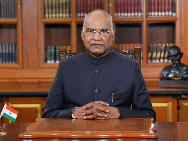 President of India Ram Nath Kovind (Picture via ANI)