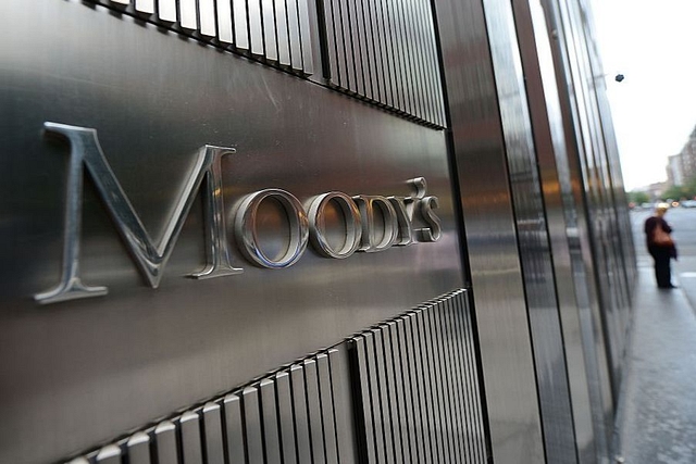 Moody’s  headquarters in New York. (EMMANUEL DUNAND/AFP/Getty Images)