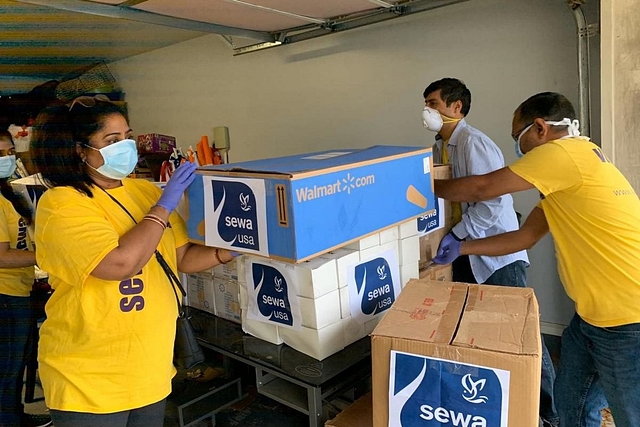 Sewa volunteers at work.