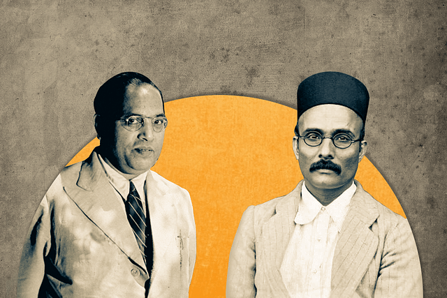 B R Ambedkar and V D Savarkar&nbsp;