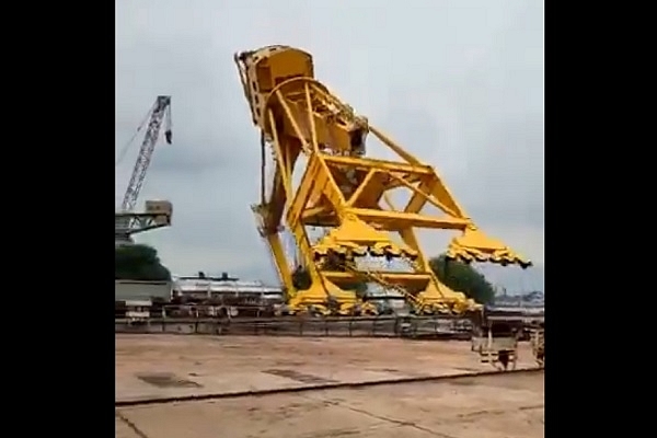 At Least Ten Killed, Several Injured As Crane Collapses At Hindustan Shipyard  In Visakhapatnam