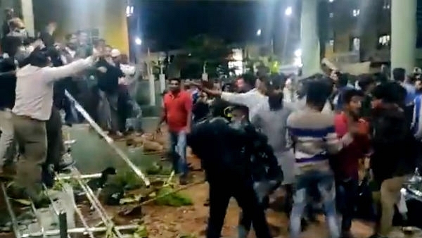 Violence Erupts In Bengaluru: 2 Dead As Irate Muslim Mob Angered By A Facebook Post  Attempt To Burn Down Congress MLA Srinivas Murthy’s House 