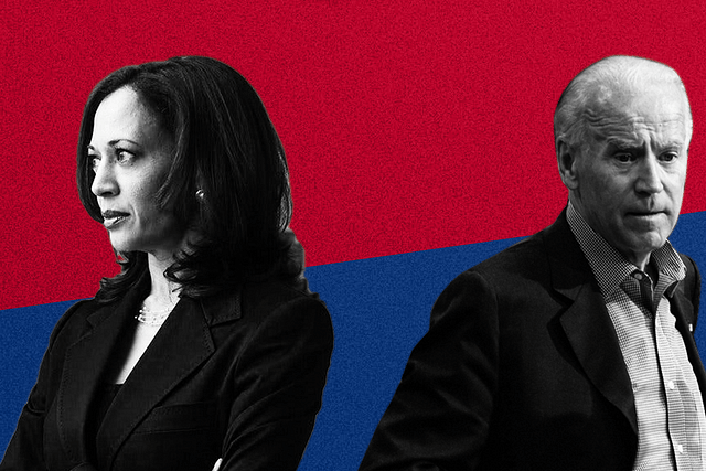 Joe Biden and Kamala Harris.