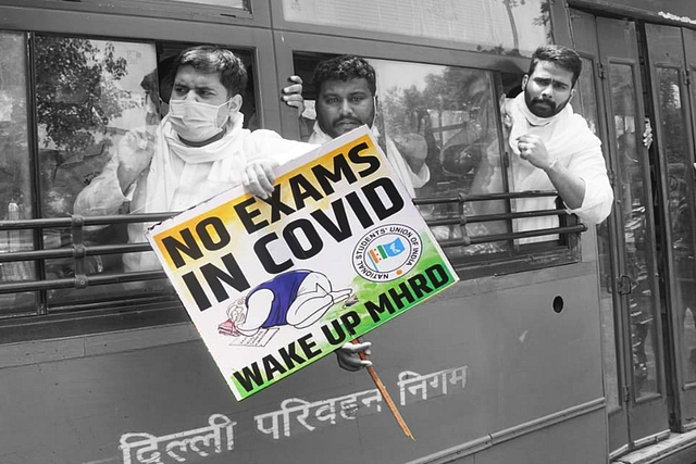 A campaign against conducting exams during Coivd-19.