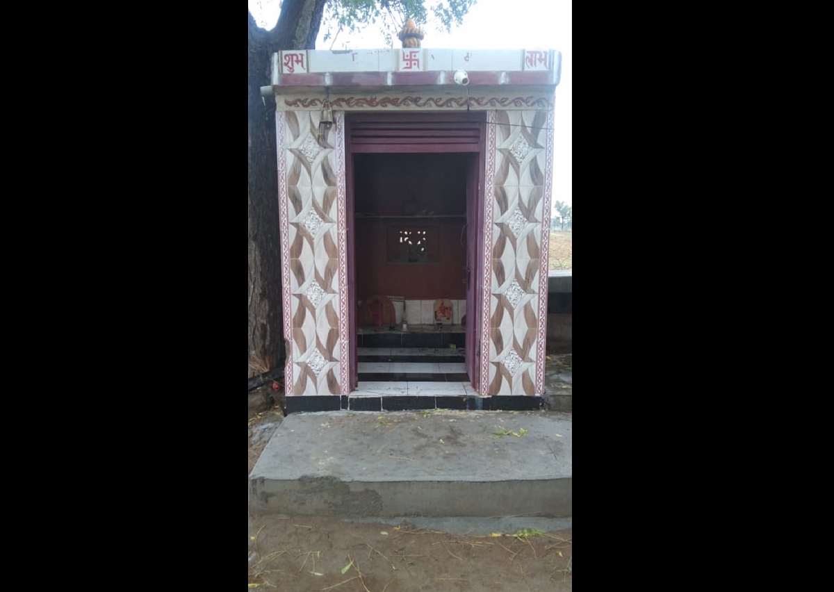 A temple at the house of Hansraj’s cousin