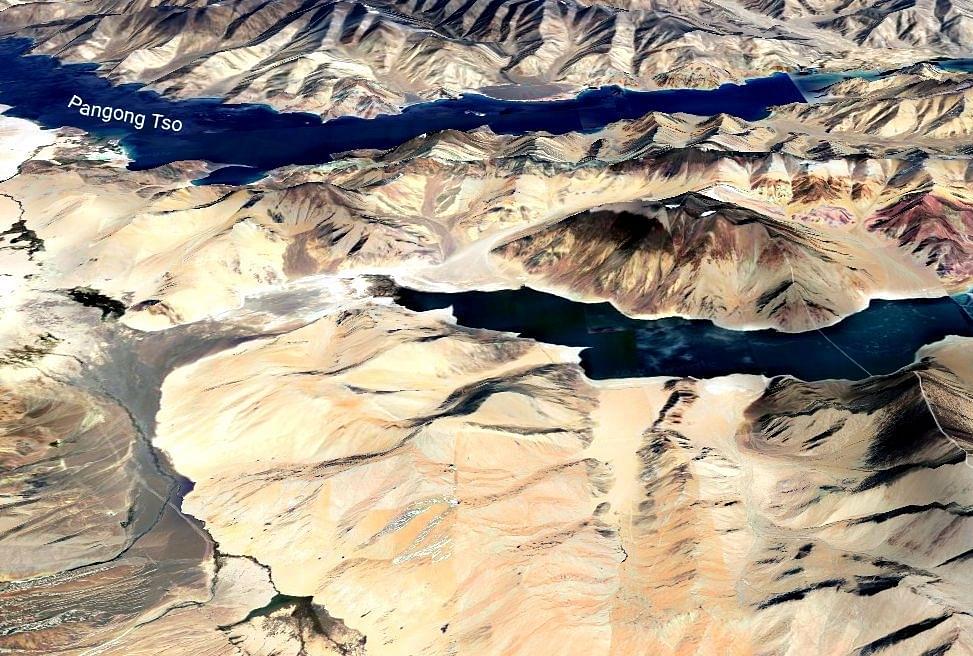 These Satellite Images Show How Indian Positions On Heights South Of Pangong Lake Are Dominating Chinese Camps 