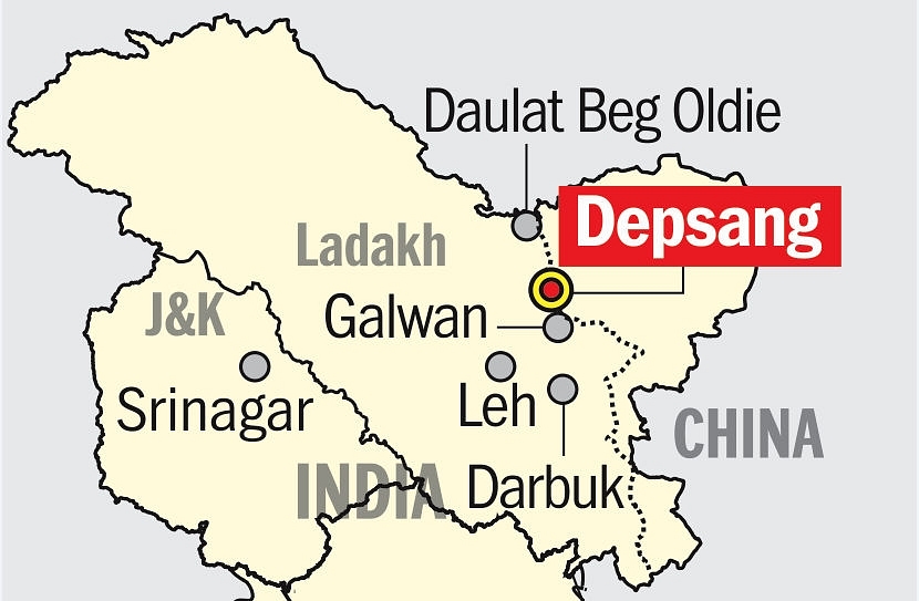 Location of Depsang Plains&nbsp;