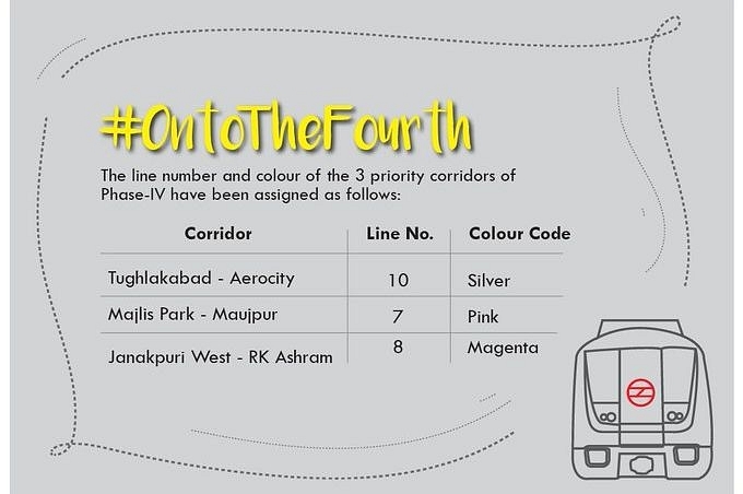 Delhi Metro To Get 'Silver Line' In Phase-4: DMRC Selects Silver As Colour Code For Tughlakabad-Aerocity Metro Corridor