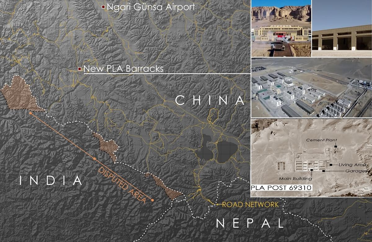 Video, Satellite Images Show Chinese Army Has Built A New Base Near India-Nepal-China Trijunction; Troops, Equipment Moved In