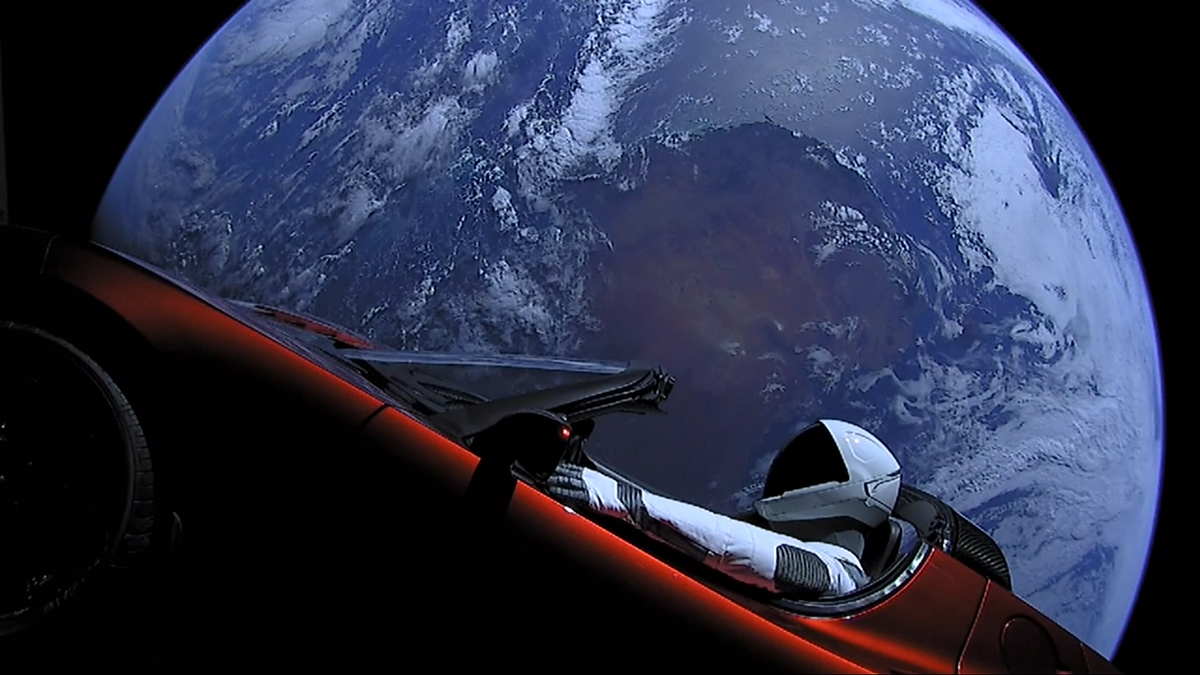 Elon Musk's Tesla Roadster And Its 'Starman' Driver Flew Past Mars Over Two Years After The Car Was Launched Into Space