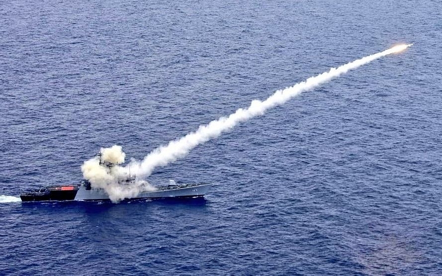 Watch: Indian Navy Warship Launches Ant-Ship Missile; Hits And Sinks Decommissioned Minesweeper