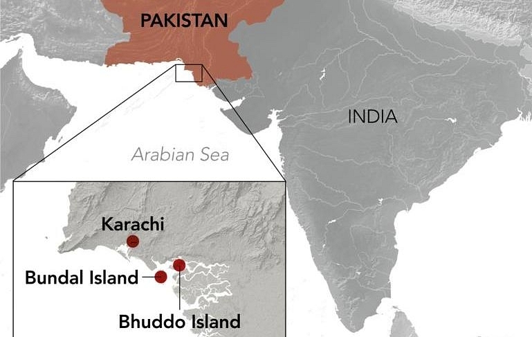 Location of the two islands taken over by Imran Khan government.&nbsp;