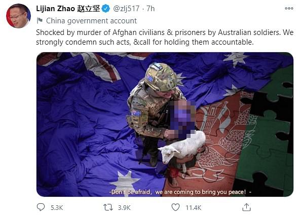  Australia Demands Apology From China Over A Fake Picture Posted By Chinese Foreign Ministry Spokesman From Official Twitter Handle