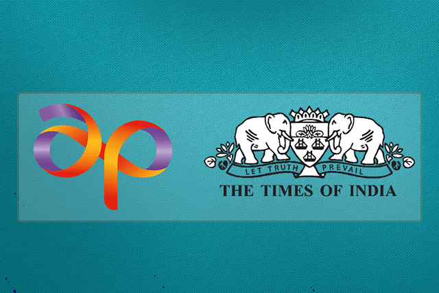 The logos of Asian Paints and The Times of India.