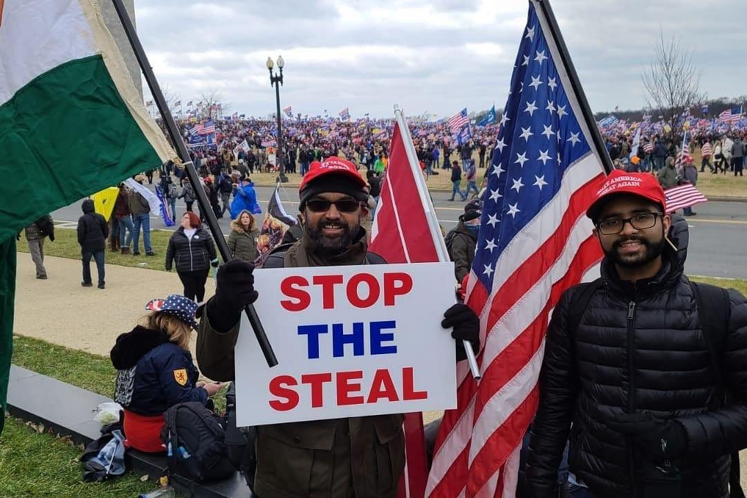 Man Who Waved Indian Flag At US Capitol Hill Protest Identified As Vincent Xavier, An Alleged Supporter Of Shashi Tharoor