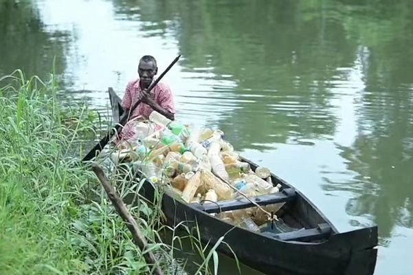 72-Year-Old From Kerala Who Earned Prime Minister Modi’s Praise For Cleaning Plastic Bottles From Lake Gets Mechanised Boat As Gift