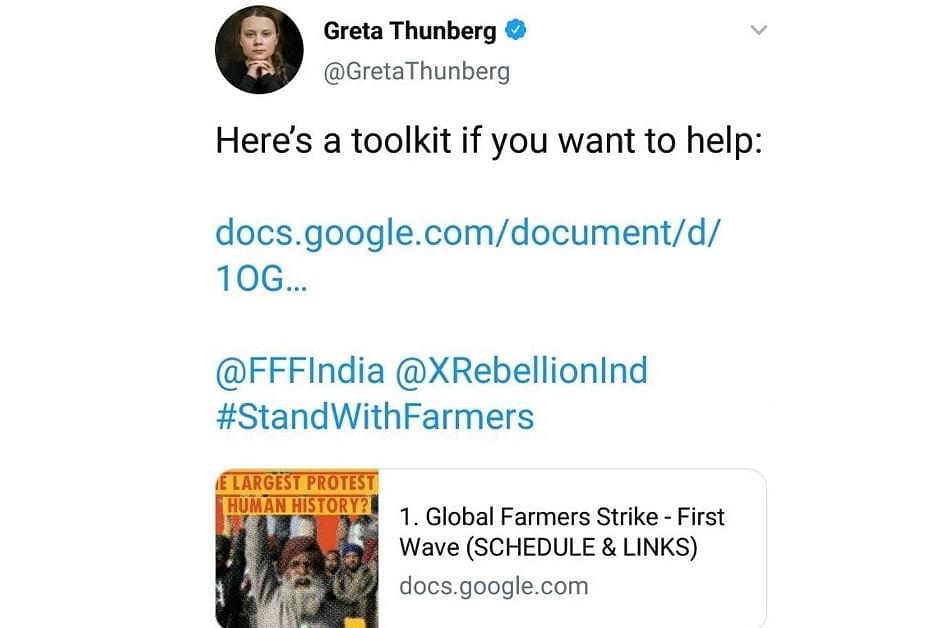 Greta Thunberg Shares Toolkit On Farmer Protests, Later Deletes It; Sparks Row In India