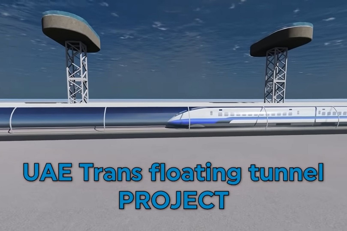 UAE Explores An Ultra-Futuristic Underwater Rail Tunnel Between Mumbai And Fujairah  