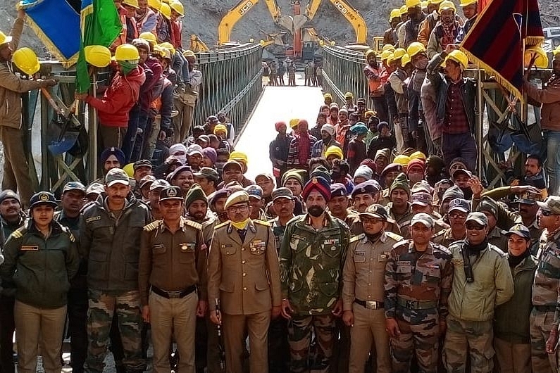 BRO Restores Connectivity To 13 Border Villages In Uttarakhand's Chamoli; Builds 200-Feet Bailey Bridge In Record 26 Days
