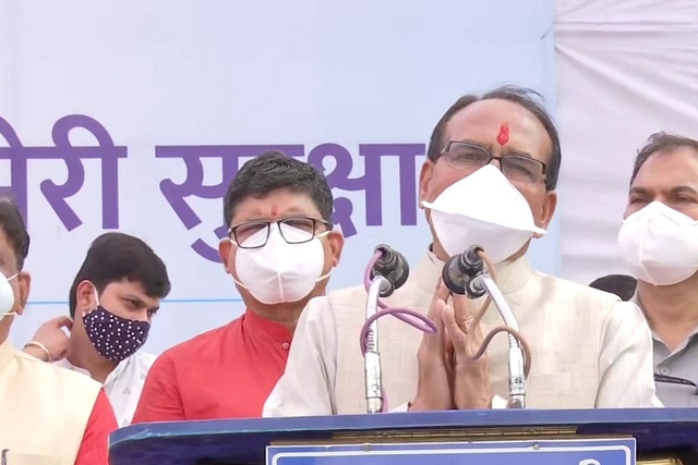 MP CM Shivraj Singh Chauhan launched ‘Mera Mask Meri Suraksha’ campaign yesterday (Source: @ANI/Twitter)