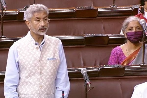 EAM S Jaishankar in Rajya Sabha (Source: @ANI/Twitter)