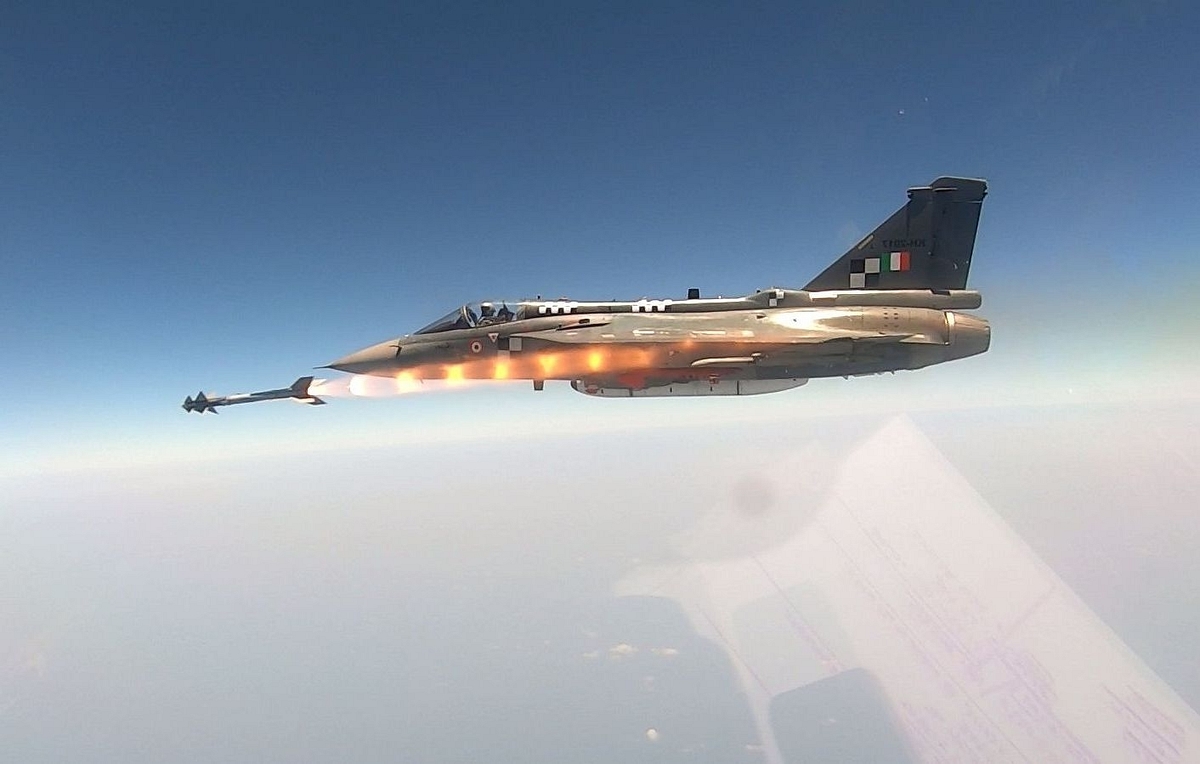 Watch: India’s Tejas Fighter Fires Israeli Air-To-Air Missile Python-5 