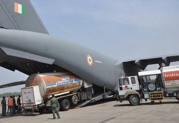 Covid-19 Surge: Indian Air Force Transports Oxygen Containers, Cylinders And Essential Equipment Across India