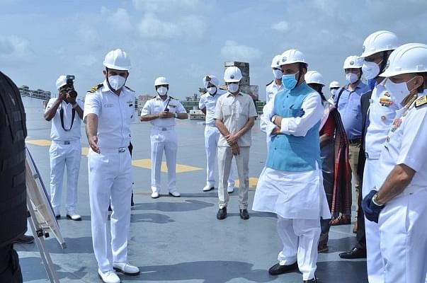 Rajnath Singh Reviews Construction Of INS Vikrant, India’s First Indigenous Aircraft Carrier, At Kochi