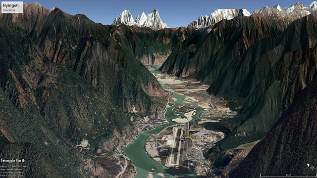 Map 14: Nyingchi airfield looking east