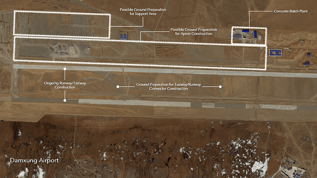 Map 12: Damxung airfield under construction (from thedrive.com)