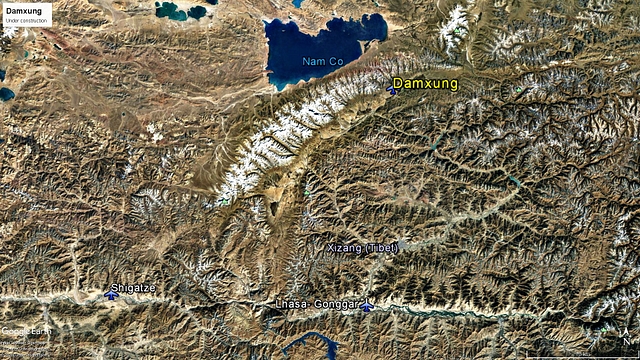 Map 11: Damxung airfield location
